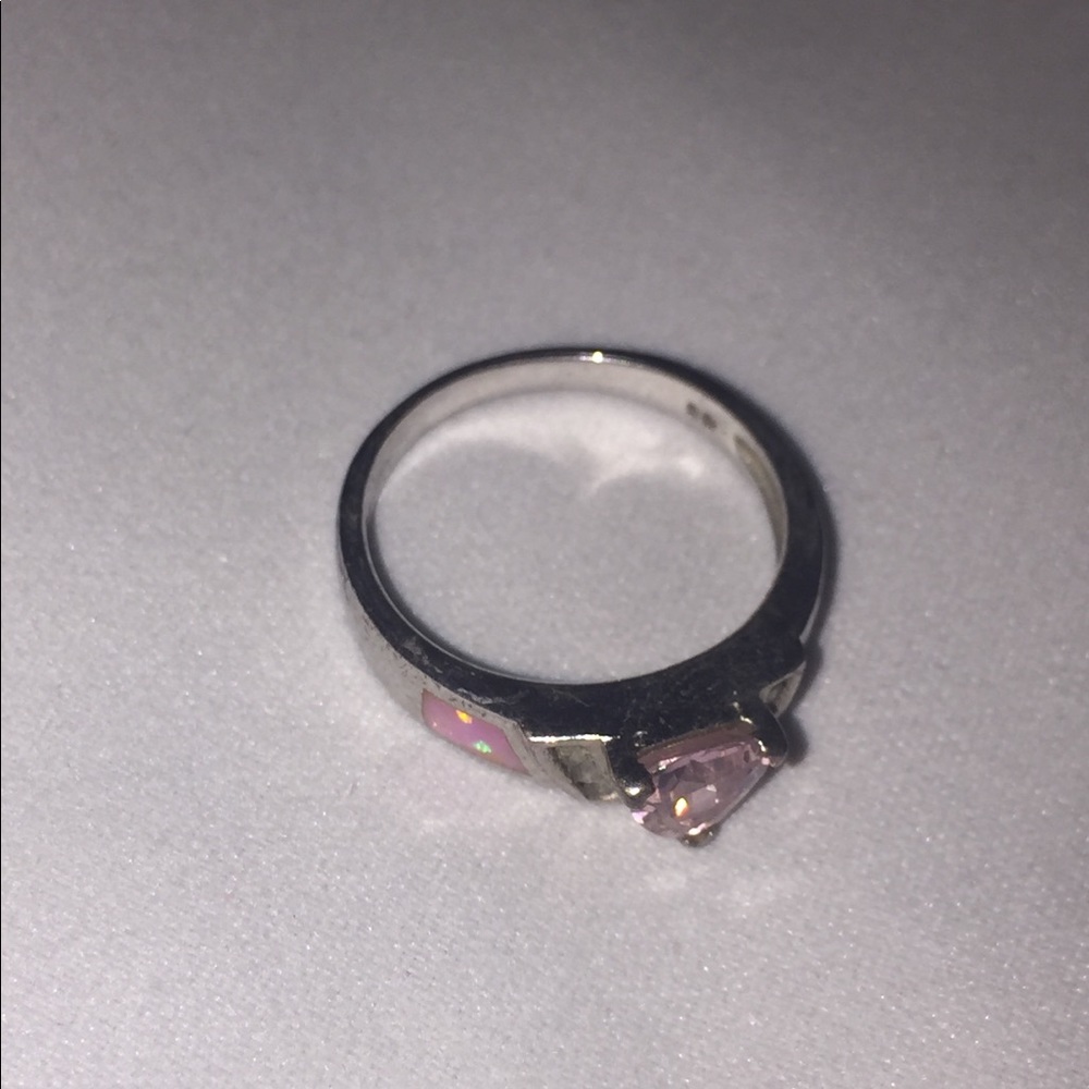 Pink 925 ring - Picture 2 of 8